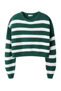 Wehkamp NAME IT KIDS trui donkergroen gebreid aanbieding