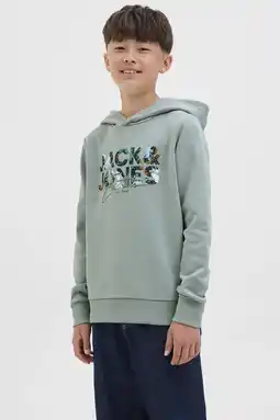 Wehkamp JACK & JONES JUNIOR hoodie groen aanbieding