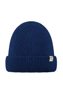 Wehkamp Barts rib gebreide muts donkerblauw aanbieding