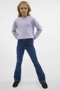 Wehkamp VERO MODA GIRL flared jeans VMRIVER dark blue denim aanbieding