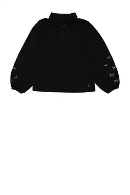 Wehkamp Quapi fluwelen sweater zwart aanbieding