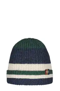 Wehkamp Barts muts donkerblauw/groen/wit aanbieding