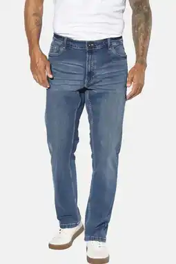 Wehkamp Jan Vanderstorm +FIT Collectie FJORDSEN loose fit jeans Plus Size lichtblauw aanbieding