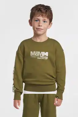 Wehkamp Me & My Monkey sweater met printopdruk khaki aanbieding