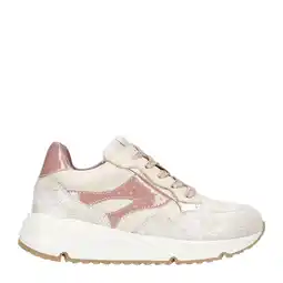 Wehkamp Clic! chunky leren sneakers ecru/roze aanbieding