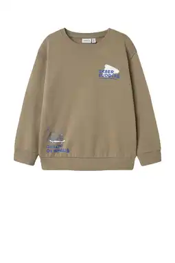 Wehkamp NAME IT MINI sweater lichtbruin aanbieding