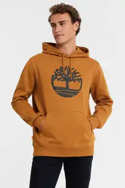 Wehkamp Timberland hoodie met logo cognac aanbieding