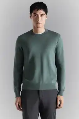 Wehkamp Mango Man gebreide trui groen aanbieding