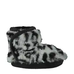 Wehkamp Apollo slofjes met imitatiebont beige/zwart aanbieding