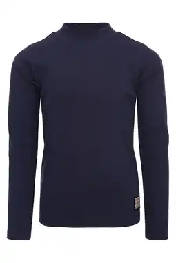 Wehkamp LOOXS little longsleeve donkerblauw rib gebreid aanbieding