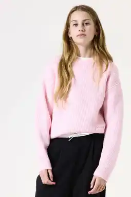 Wehkamp Garcia trui roze rib gebreid aanbieding