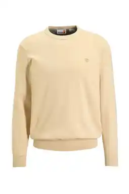 Wehkamp Timberland fijn gebreide pullover van katoen ecru aanbieding