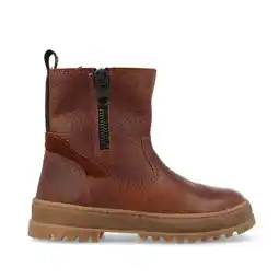 Wehkamp Develab leren enkelboots cognac aanbieding