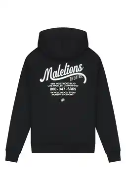 Wehkamp Malelions hoodie met backprint zwart aanbieding