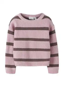 Wehkamp NAME IT MINI gebreide trui lila aanbieding