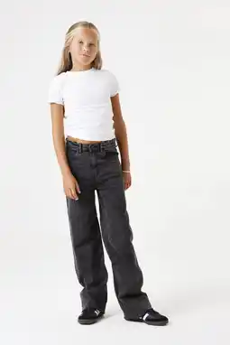 Wehkamp Garcia high waist straight leg jeans dark used aanbieding