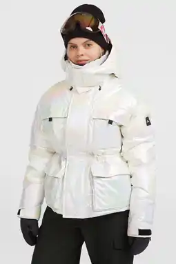 Wehkamp O'Neill ski-jas FWC'Cruz Hybrid wit metallic aanbieding