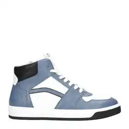 Wehkamp Red Code leren sneakers wit/blauw aanbieding