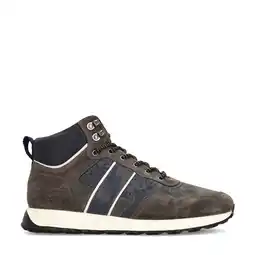 Wehkamp Manfield suède sneakers donkergrijs aanbieding