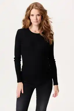 Wehkamp Noppies maternity zwangerschaps top zwart aanbieding
