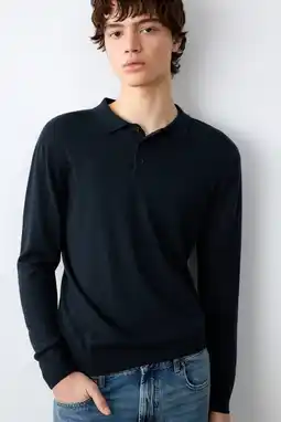 Wehkamp MANGO TEEN trui marineblauw fijn gebreid aanbieding
