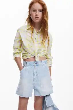 Wehkamp Desigual denim short light blue denim aanbieding