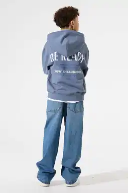 Wehkamp Garcia hoodie met backprint blauw aanbieding