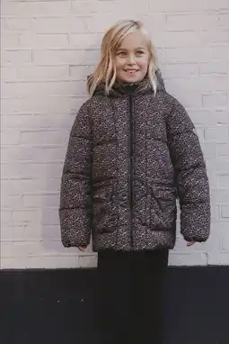 Wehkamp LOOXS little gewatteerde jas bruin aanbieding