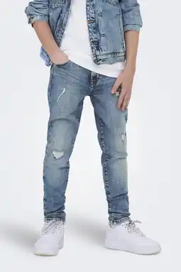 Wehkamp ONLY & SONS JUNIOR tapered jeans medium blue denim aanbieding