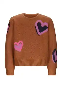 Wehkamp B.Nosy trui bruin met glitter aanbieding
