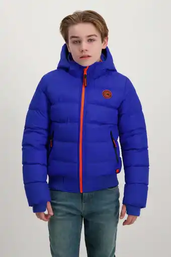 Wehkamp Cars gewatteerde jas blauw aanbieding