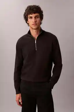 Wehkamp Calvin Klein gebreide trui zwart aanbieding