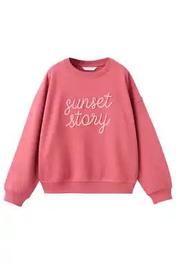 Wehkamp Mango Kids sweater koraalrood aanbieding