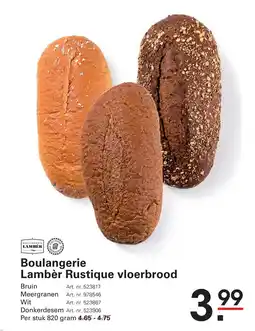 Sligro Boulangerie Lambèr Rustique vloerbrood aanbieding