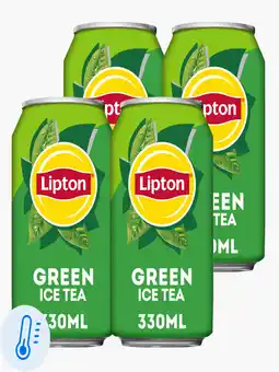 Flink Lipton Ice Tea Green 33cl x4 aanbieding