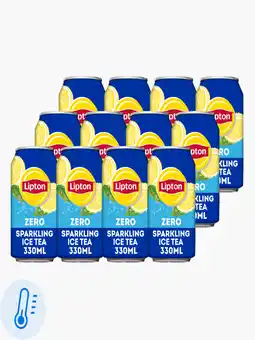 Flink Lipton Ice Tea Sparkling Zero 33cl 12x aanbieding