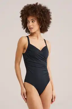 Wehkamp WE Fashion corrigerend badpak zwart aanbieding