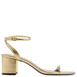Wehkamp Mango leren sandalettes goud aanbieding