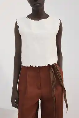 Wehkamp Mango top ajour ecru aanbieding