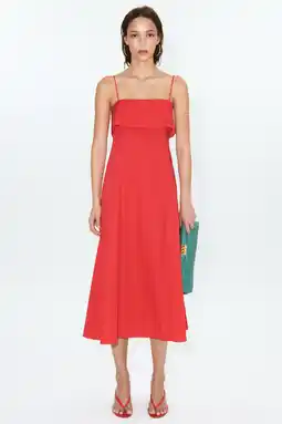 Wehkamp Mango zomerjurk rood aanbieding