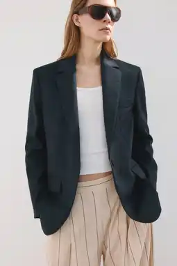 Wehkamp Mango regular blazer donkerblauw aanbieding