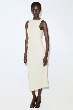 Wehkamp Mango midi jurk ecru aanbieding