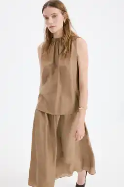 Wehkamp Mango top lichtbruin aanbieding