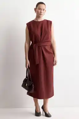 Wehkamp Mango zomerjurk donkerrood aanbieding