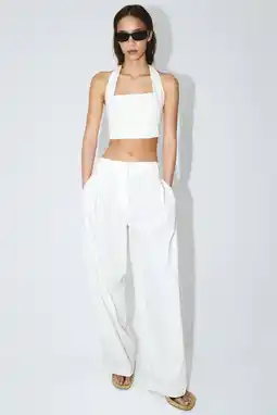 Wehkamp Mango straight highwaist broek wit aanbieding