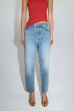Wehkamp Mango highwaist mom jeans medium blue denim aanbieding