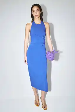 Wehkamp Mango halterjurk blauw aanbieding