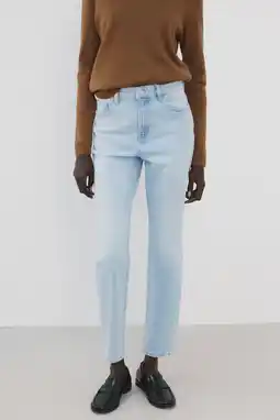 Wehkamp Mango highwaist mom jeans light blue denim aanbieding