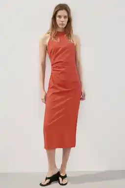 Wehkamp Mango halterjurk oranje aanbieding