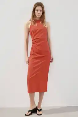 Wehkamp Mango halterjurk oranje aanbieding